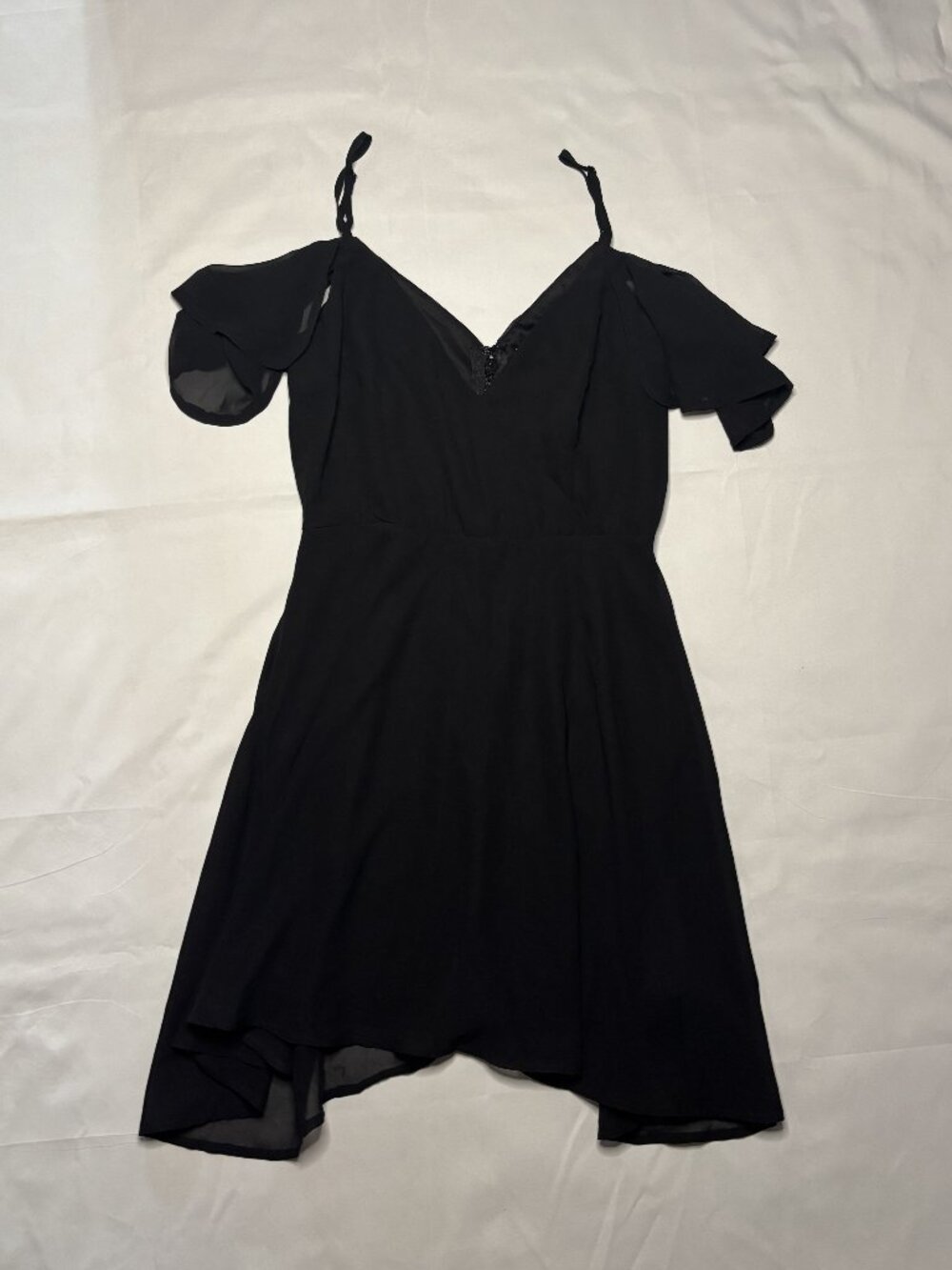 NWT Charlotte Russe Black Off Shoulder Skater Dress Size Medium